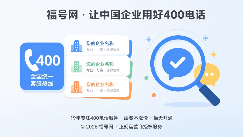 客户通过400电话确认企业官方身份与服务入口